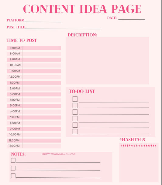 THE ULTIMATE CONTENT PLANNER