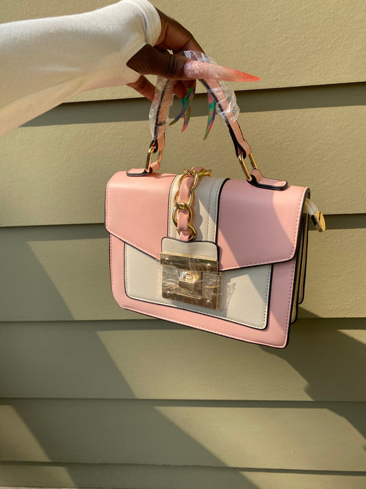 Act Up Handbag - Pink/White