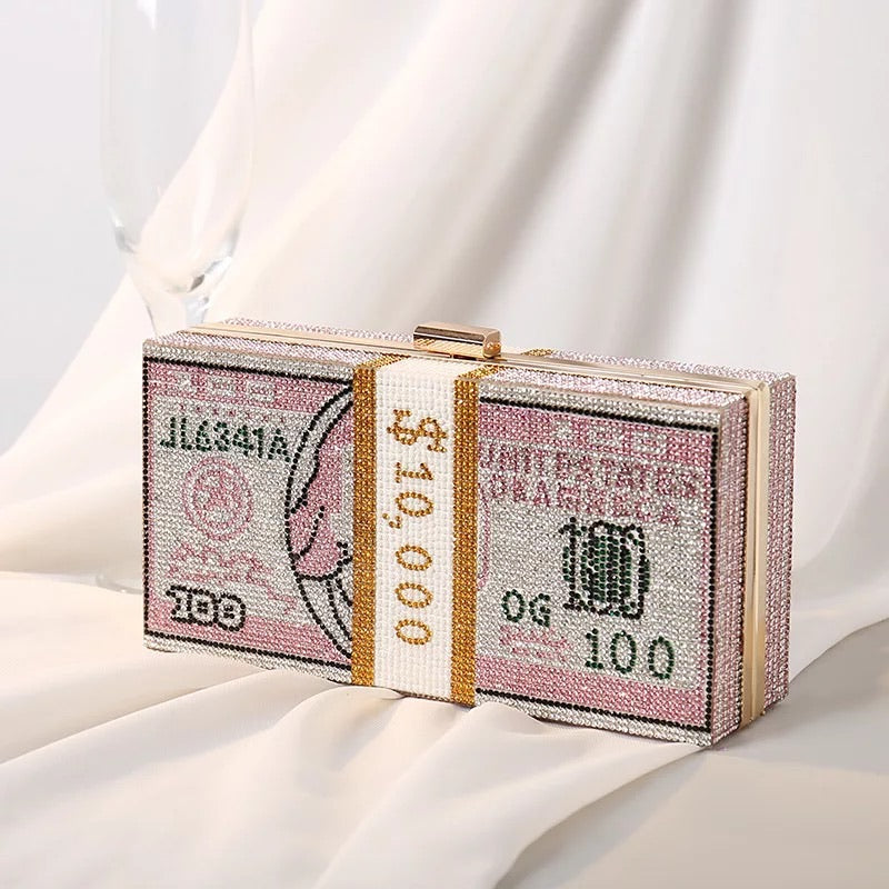 Luxury Moneybag Clutch - Pink