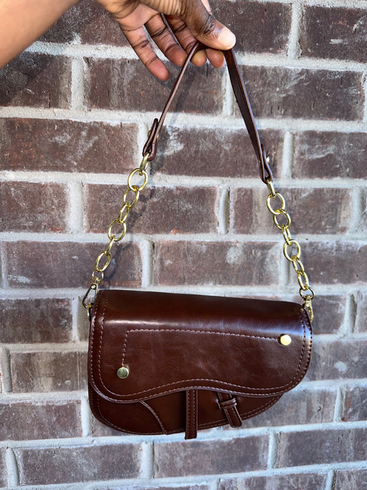 Hitting The Town Handbag - Dark Brown