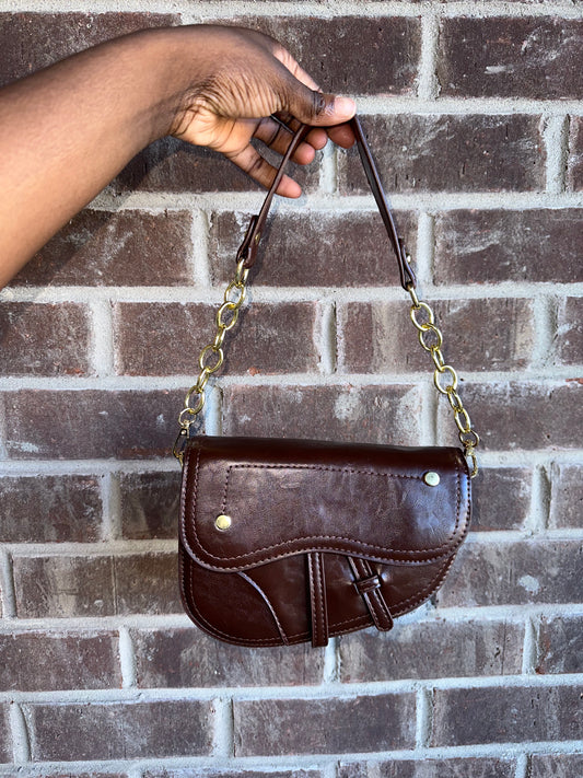 Hitting The Town Handbag - Dark Brown